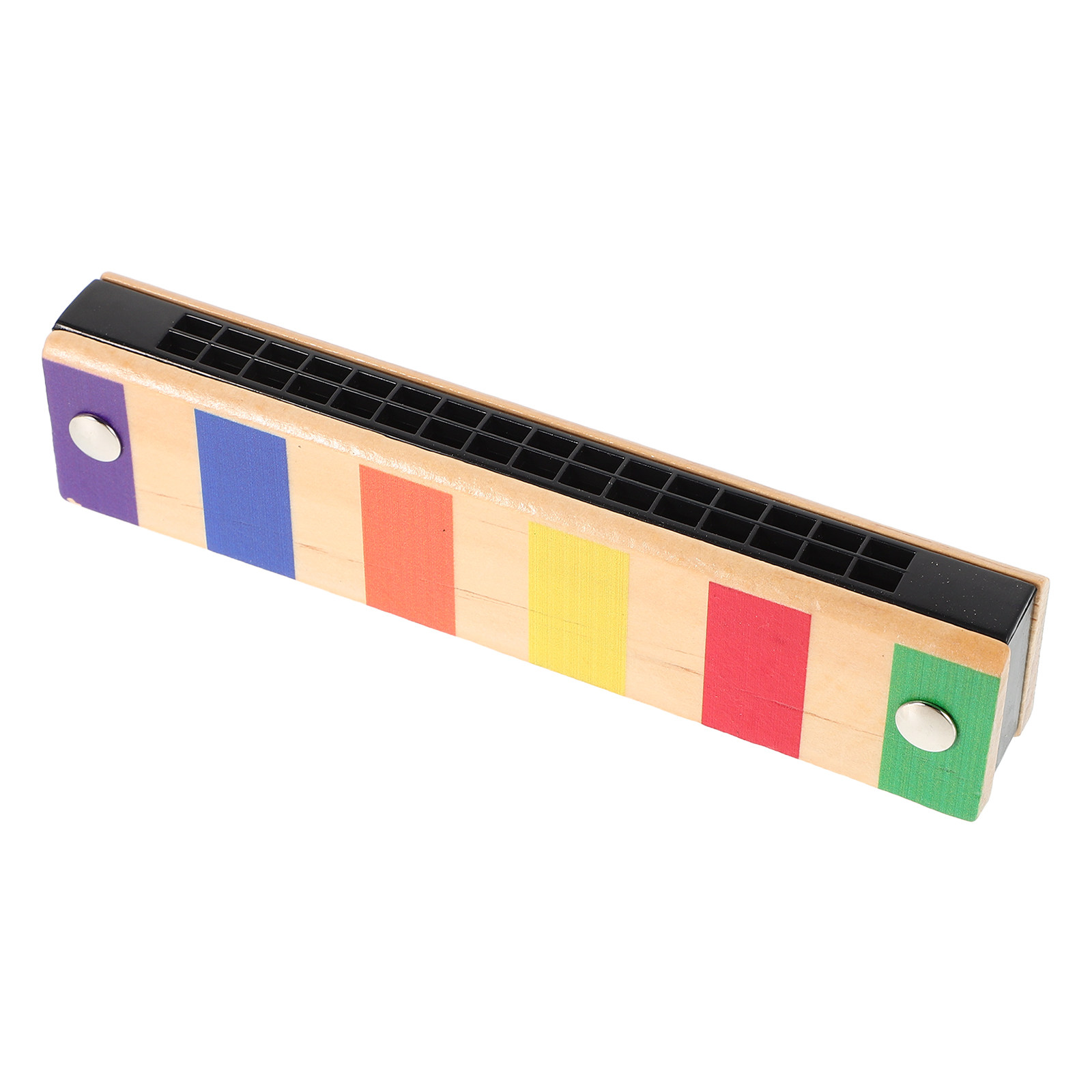 Musical Instrument Harmony - 16-Hole Dual-Row Wooden Harmonica Musical Instrument