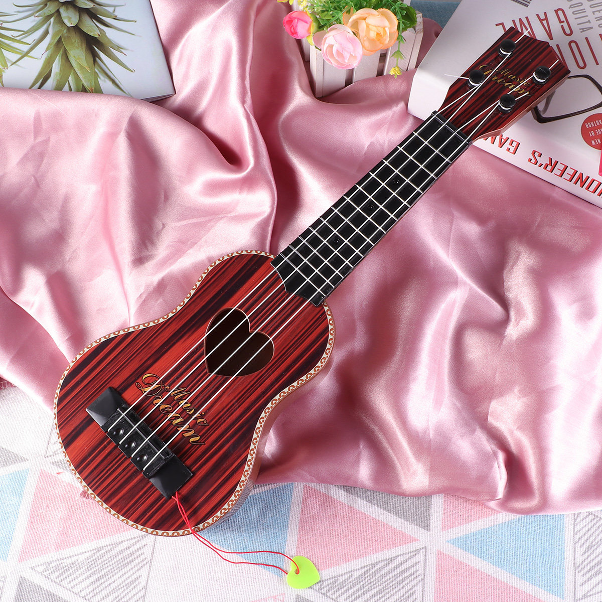 Musical Instrument Harmony - Mini Ukulele 44Cm Brown Clear Gloss