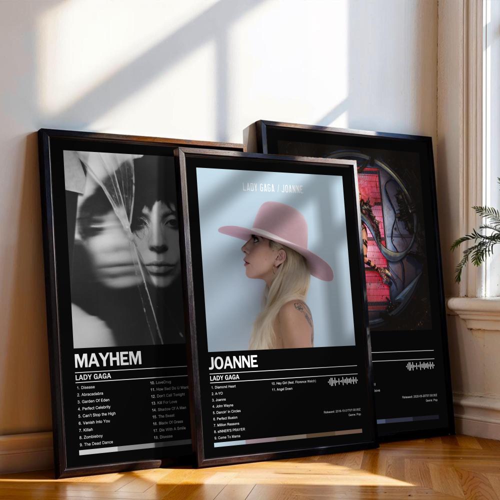 Lady Gaga Poster Music Album C - Musical Instrument Painting review and price