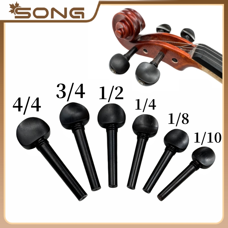 4pcs Ebony Violin Tuning Pegs  - Musical Instrument Fiddle review and price