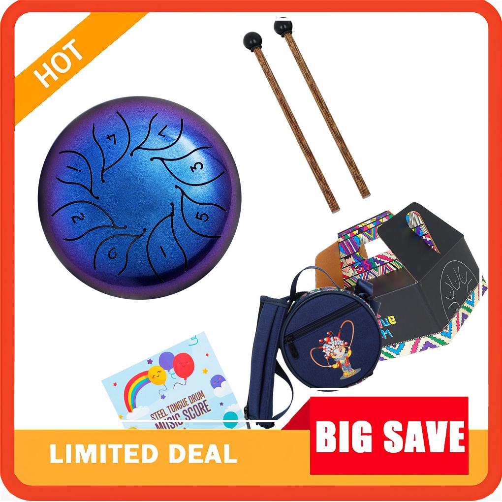 Steel Tongue Drum with Drumsti - Tongue Drum Steel review and price