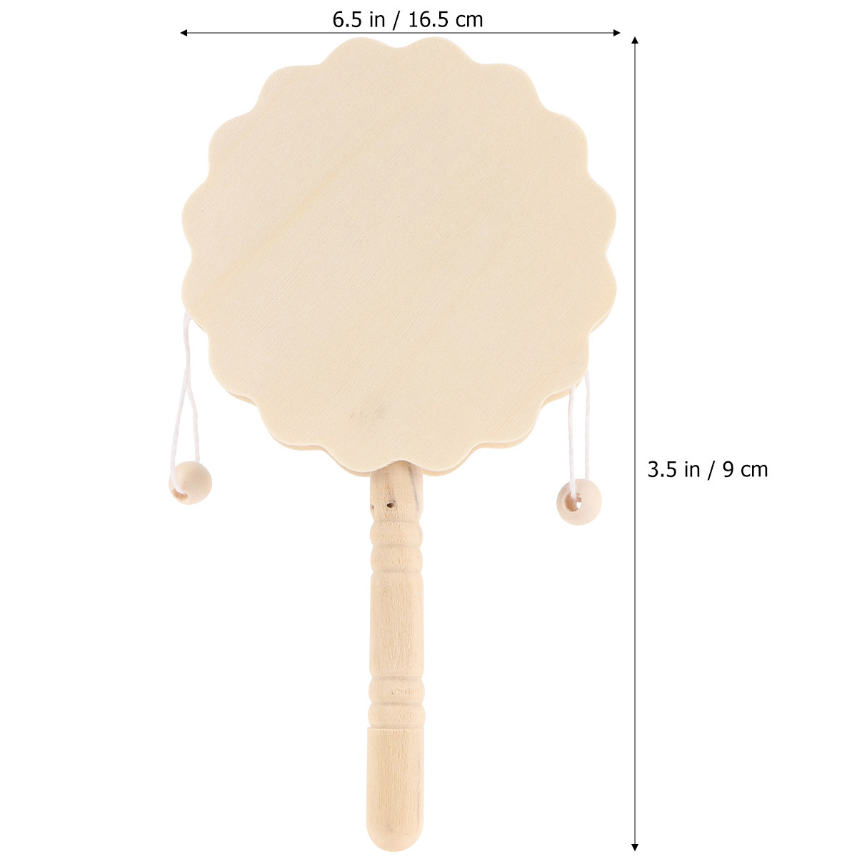 5Pcs A Drum Shaped Rattle Wood - Musical Instrument Painting review and price