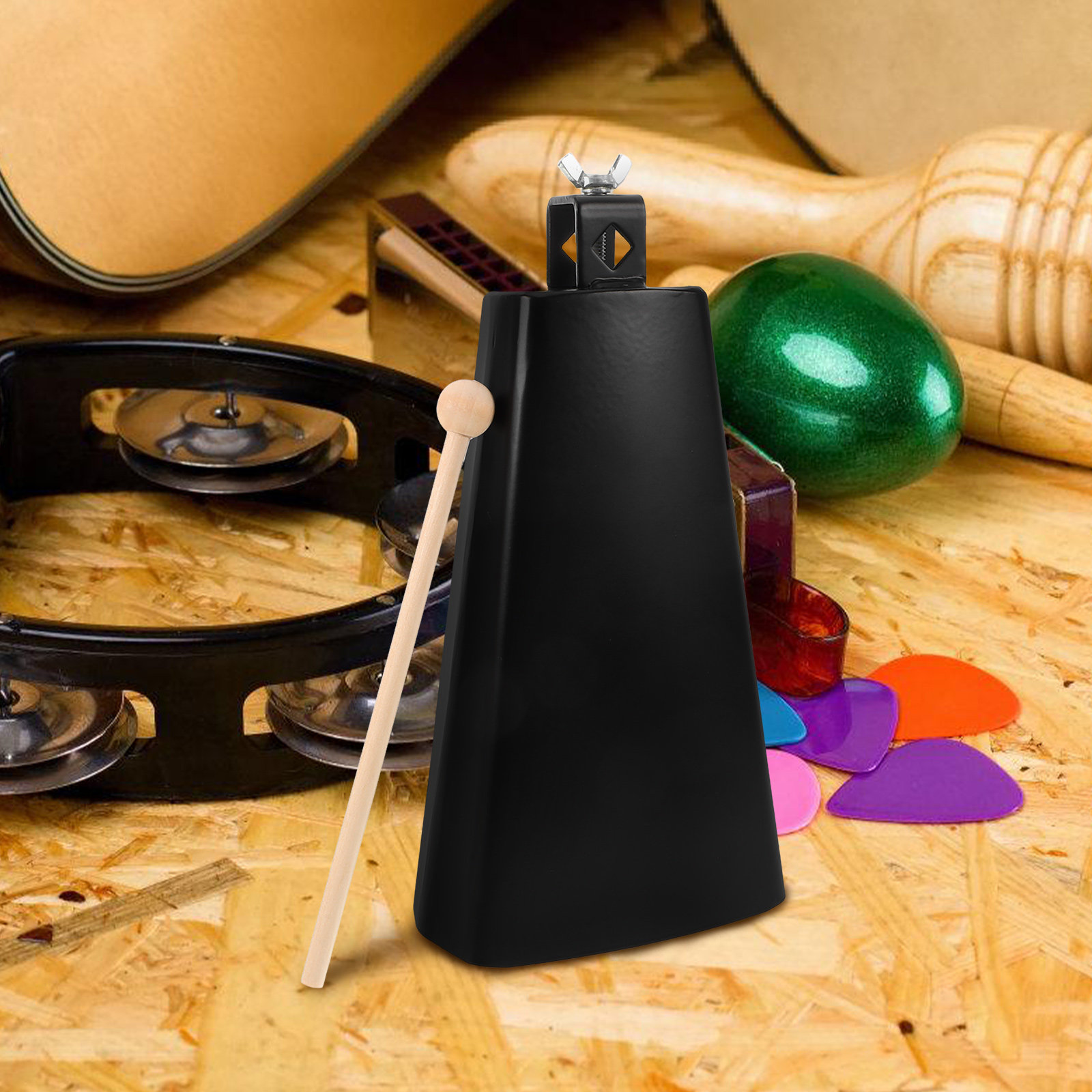 1Set Metal Cowbell Instrument  - Musical Instrument Gong review and price