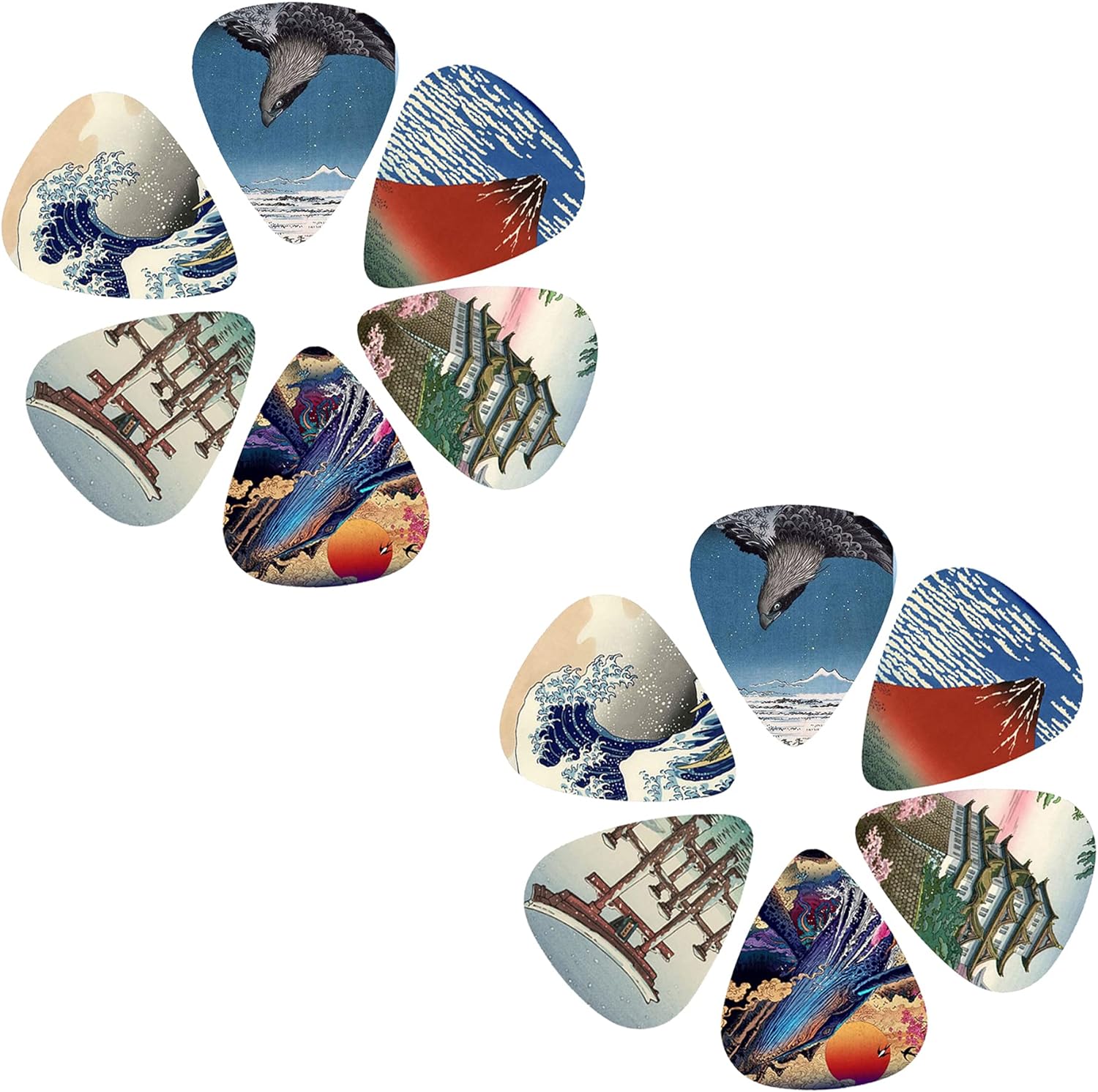 New 12pcs/set  Guitar Picks -  - Musical Instrument Painting review and price