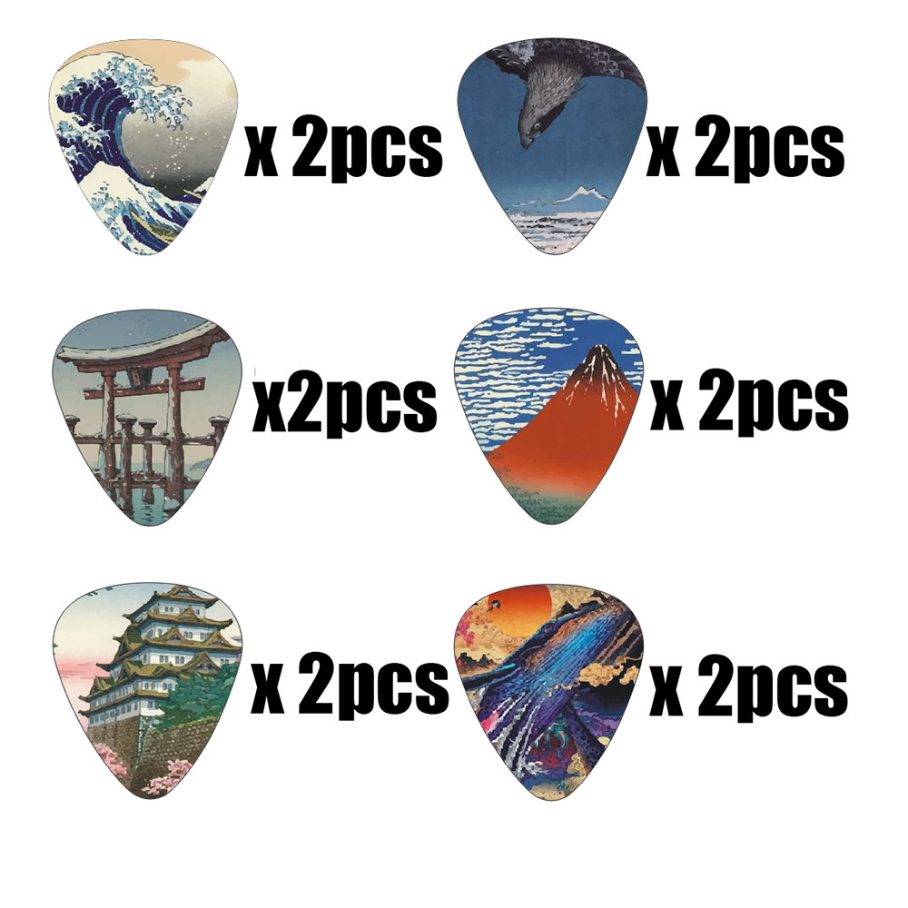 New 12pcs/set  Guitar Picks -  - Musical Instrument Painting review and price