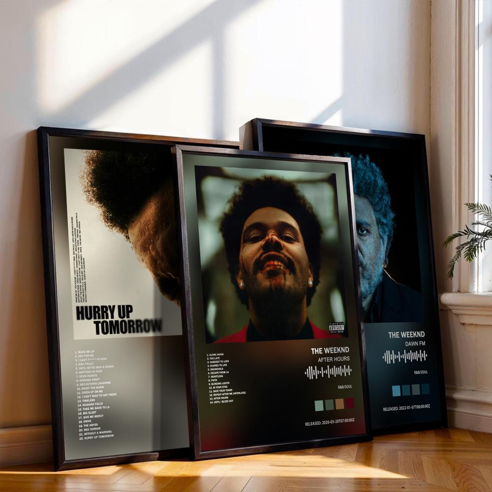 The Weeknd Poster Music Album  - Musical Instrument Painting review and price
